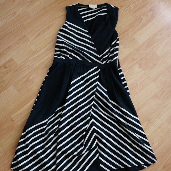 Striped Sleeveless Asymmetrical Dress - Picture 3 of 7